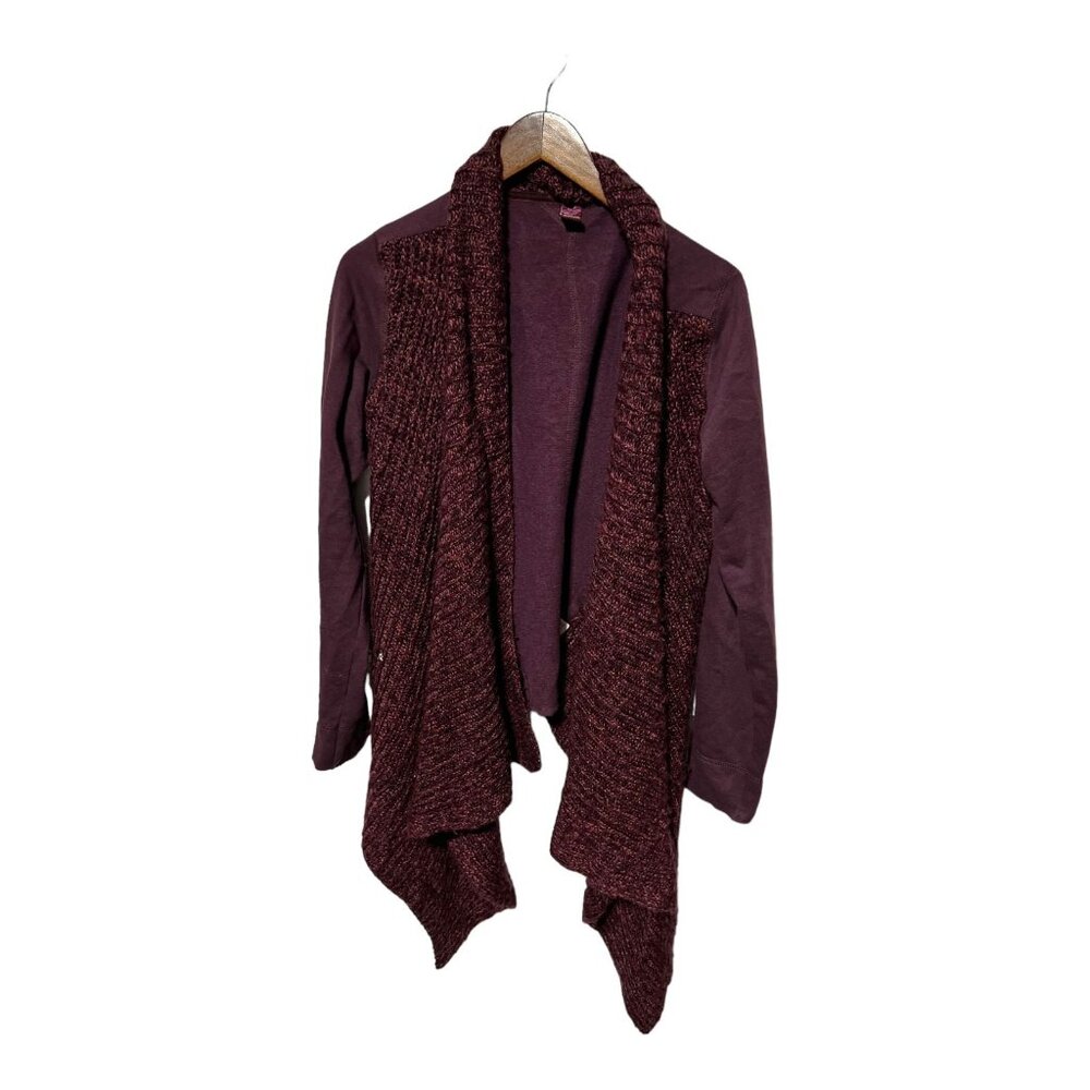 Women's PrAna Open Front Cardigan Size Large Purple